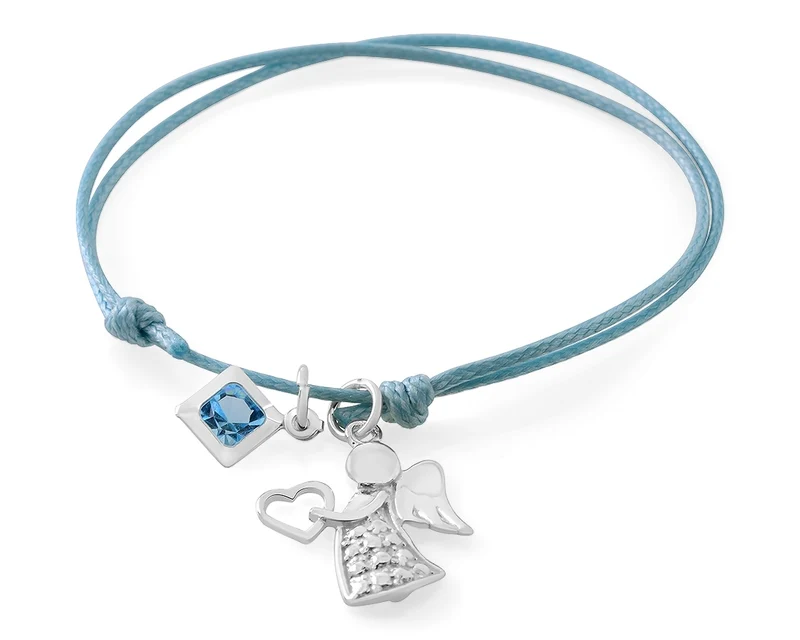 KINDERARMBAND MIT ENGEL KRISTALL ANHÄNGER KINDERSCHMUCK TAUFGESCHENK