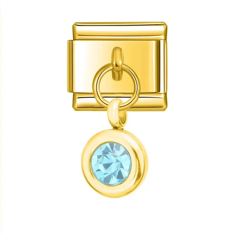 Anhänger Gold mit blauem Stein