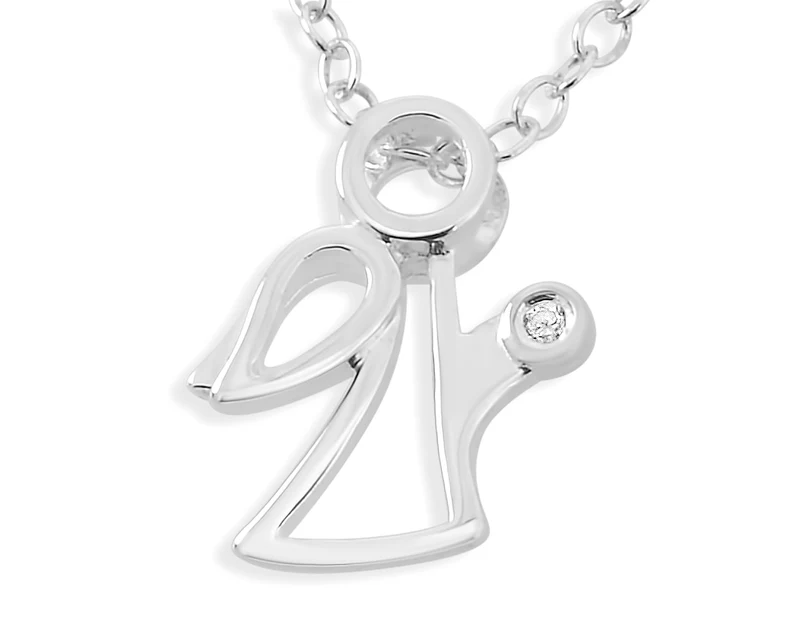 SCHUTZENGEL KETTE SILBER GESCHENK ZUR TAUFE ENGELSCHMUCK 925 SILBER