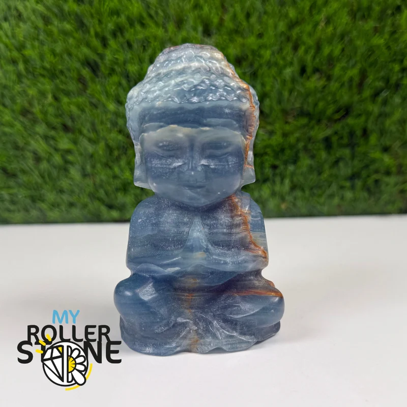 Blauer Onyx-Buddha