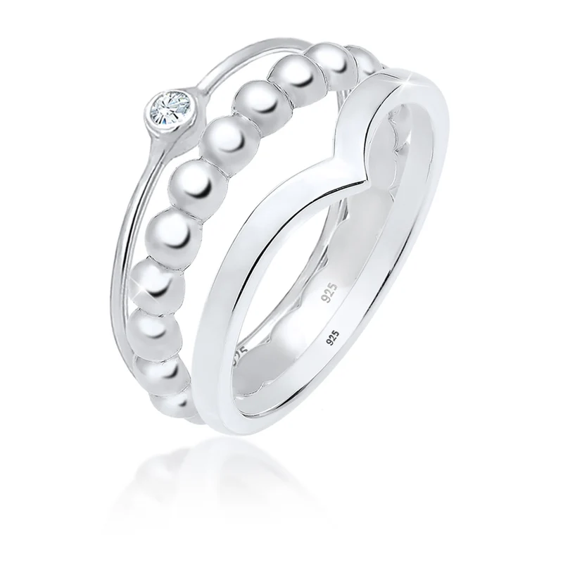 Solitär-Ring | Mit Kristallen von Swarovski® (Weiß)