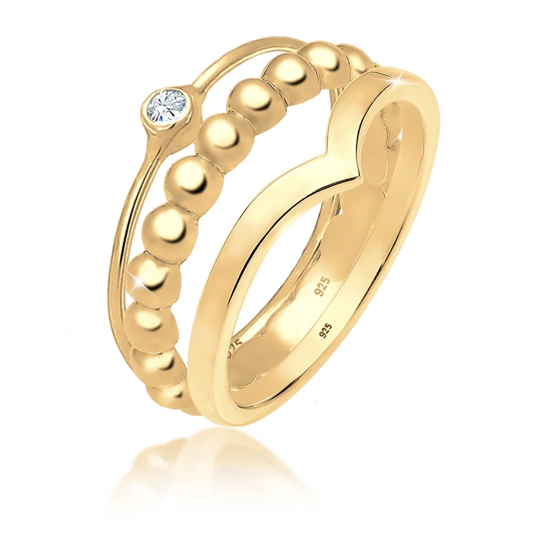Solitär-Ring | Mit Kristallen von Swarovski® (Weiß)