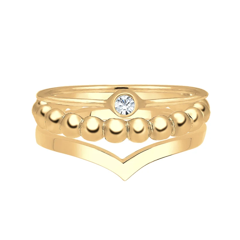 Solitär-Ring | Mit Kristallen von Swarovski® (Weiß)