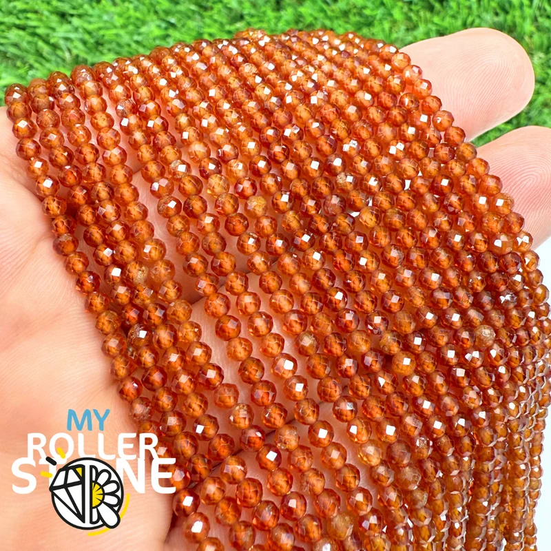 Spessartin Granat Facettierte Perle 3A