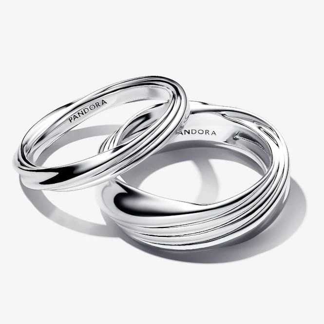 Twisted Double Ring, Size 50
