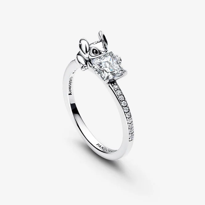 Disney Stitch & Stone Ring, Size 58