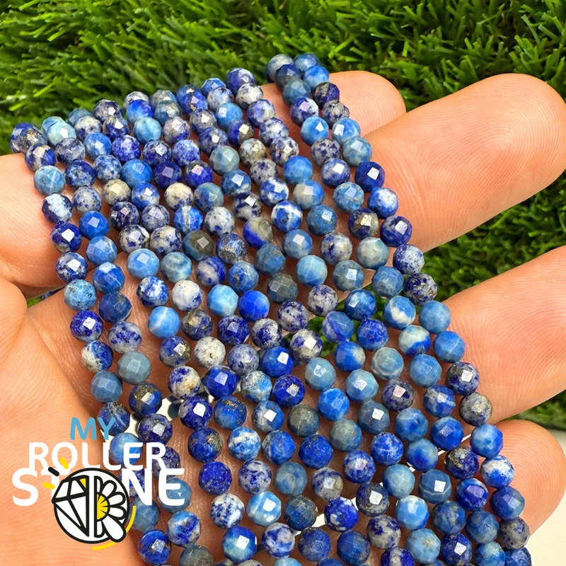 1A Lapislazuli facettierte Perle