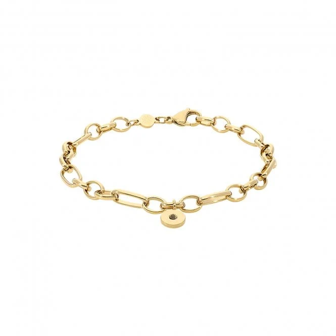 Amoa Multi-link Gold Bracelet, 23cm