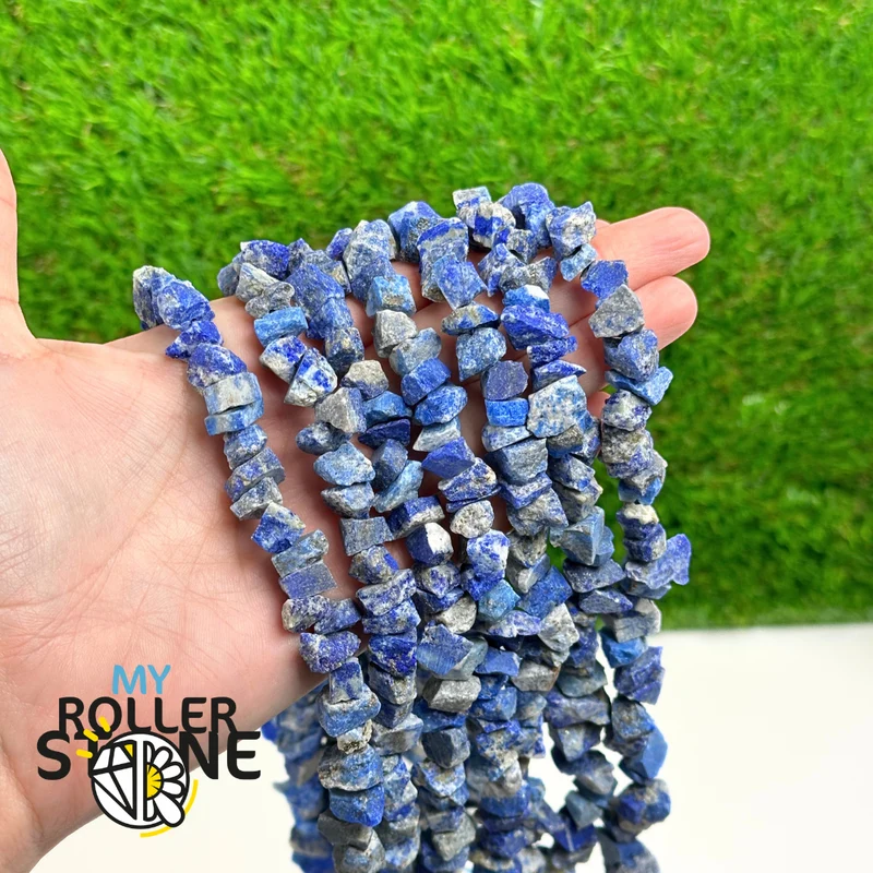 Rohe Lapislazuli-Perlen