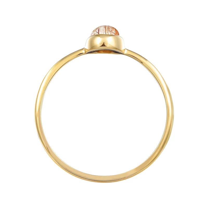 Solitär-Ring | Quarz (Rosa)