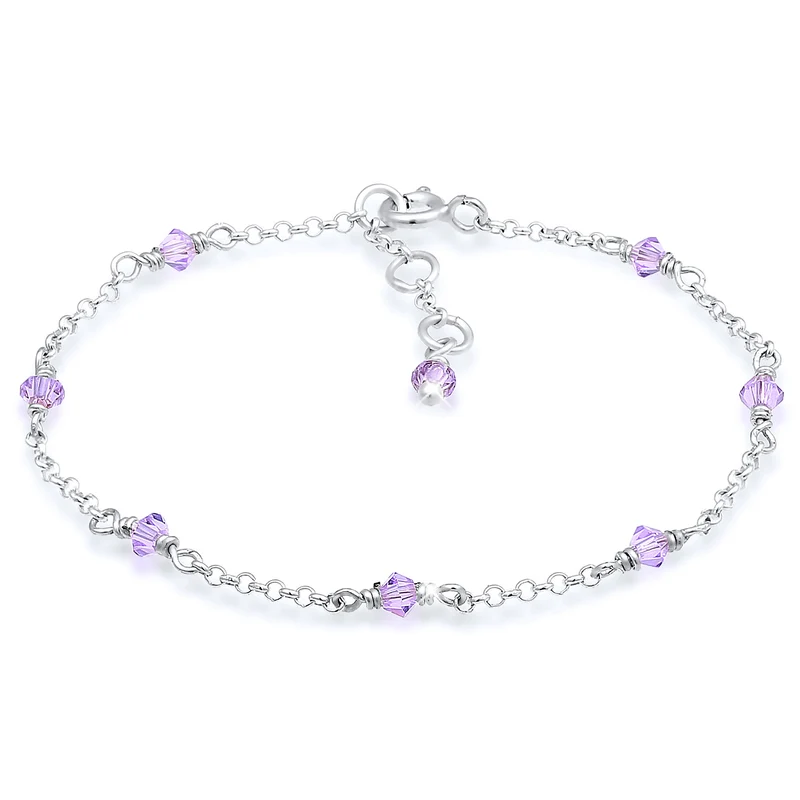 Armband Kugel | Kristall ( Violett hell )