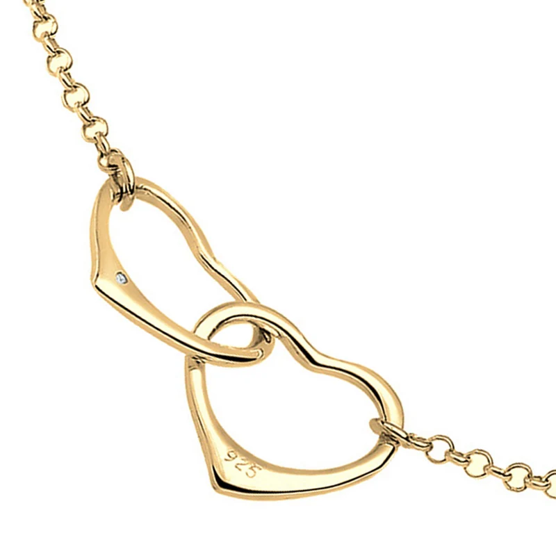 Armband Herz | Diamant ( Weiß, 0,015 ct )
