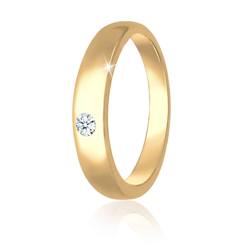 Taufring | Diamant ( Weiß, 0,005 ct )