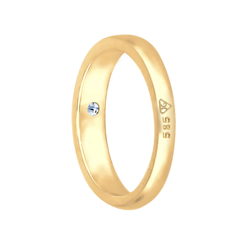 Taufring | Diamant ( Weiß, 0,005 ct )