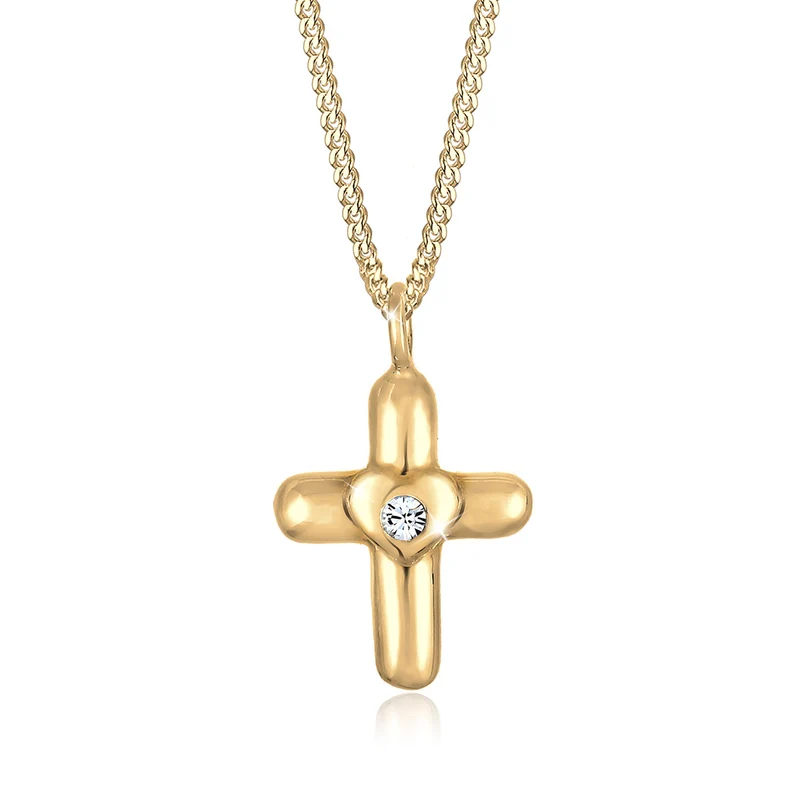 Halskette Herz | Mit Kristallen von Swarovski® (Weiß)