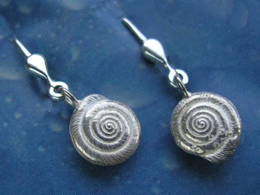 Runde Lagunenschnecke Ohrhänger
