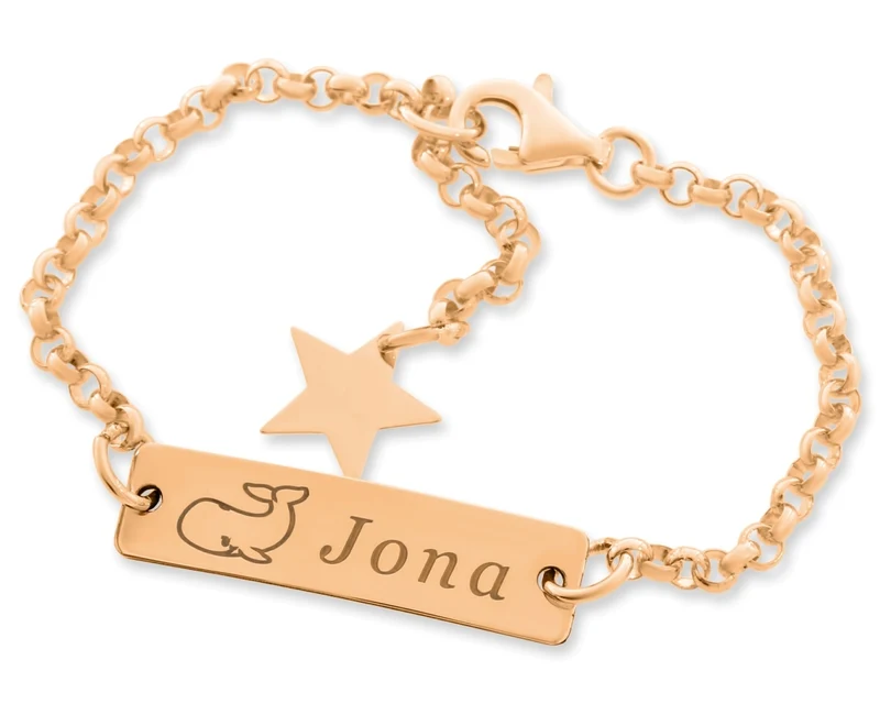 ARMBAND MIT NAMEN, ID ARMBAND MIT GRAVUR & WAL