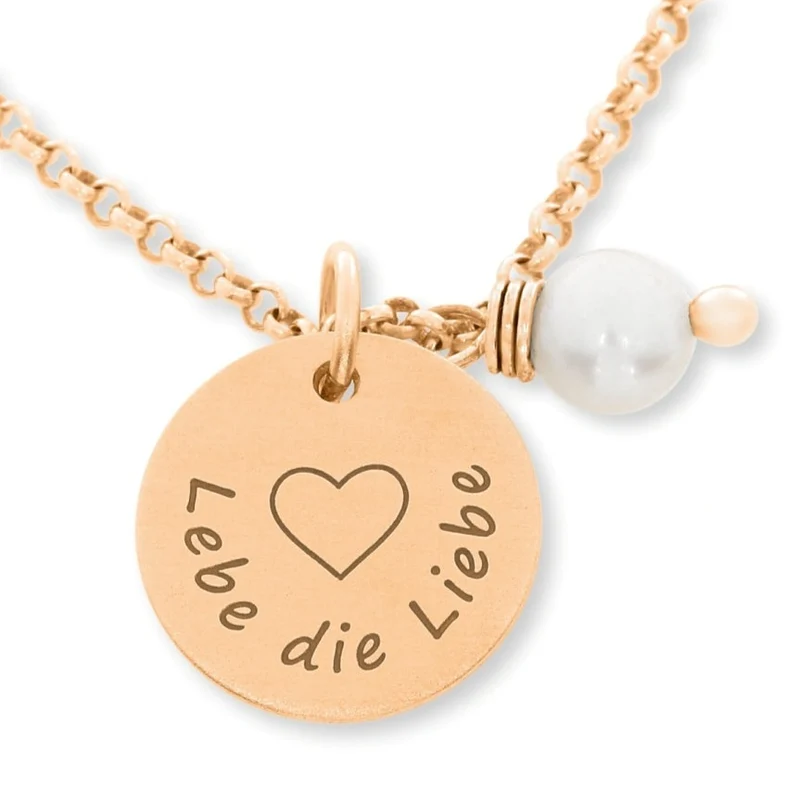 NAMENSKETTE DAMEN MÄDCHEN KETTE MIT WUNSCHGRAVUR HALSKETTE 925 SILBER ROSÉ VERGOLDET