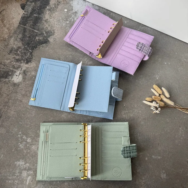 De Luxe Binder Ringbuch A6 - Stoff Edition