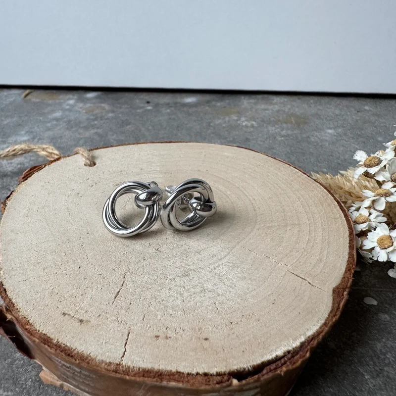 Round Knots Stecker | Silber