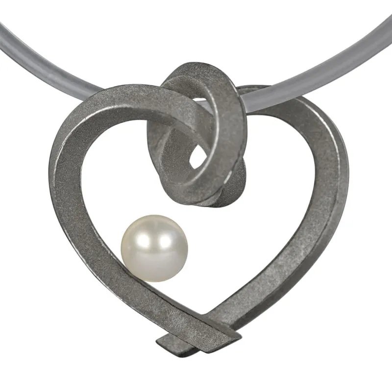 925er Silber Anhänger Knotenschmuck Gebundenes Herz ANH-P2