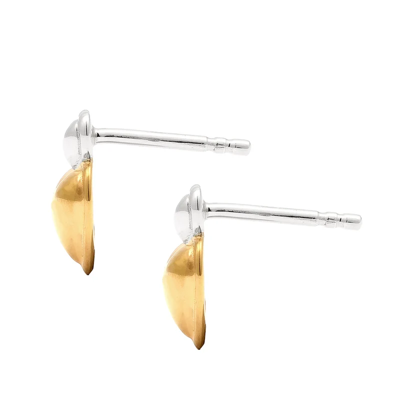 Ohrstecker Herz Bicolor