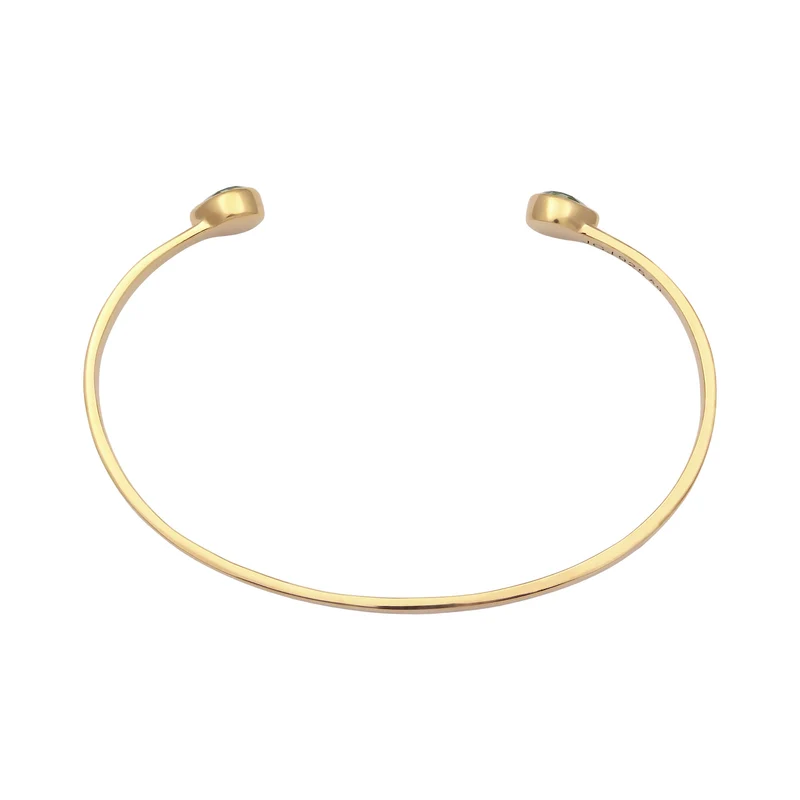 Armreif Tropfen | Mit Kristallen von Swarovski® (Hellgrün)
