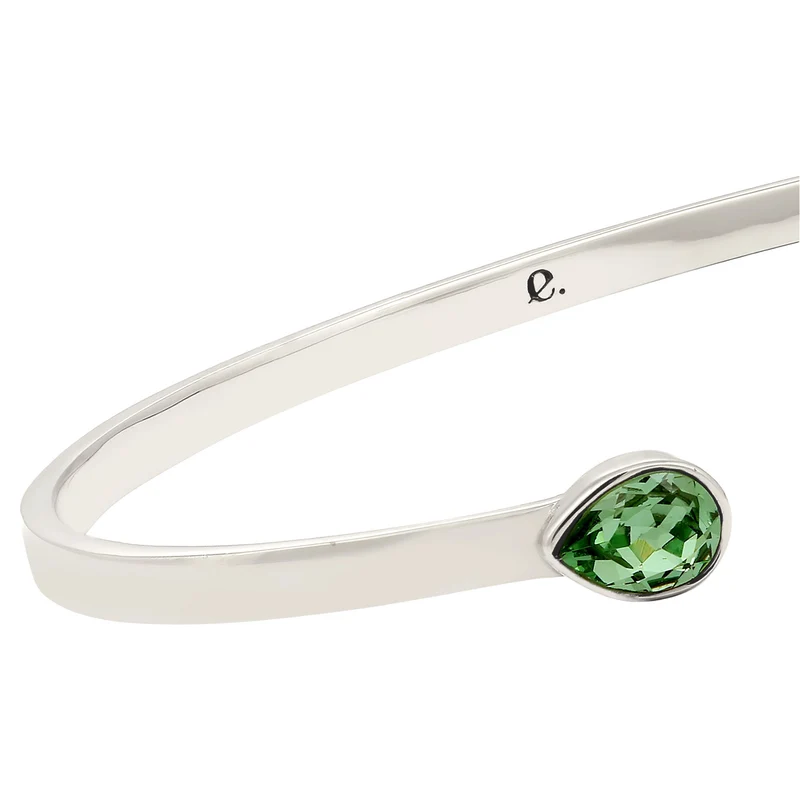 Armreif Tropfen | Mit Kristallen von Swarovski® (Hellgrün)