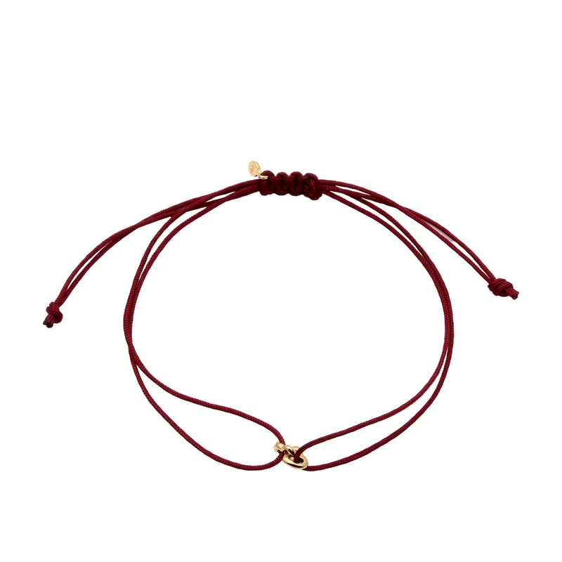 Armband Herz | Nylon (Burgunder)