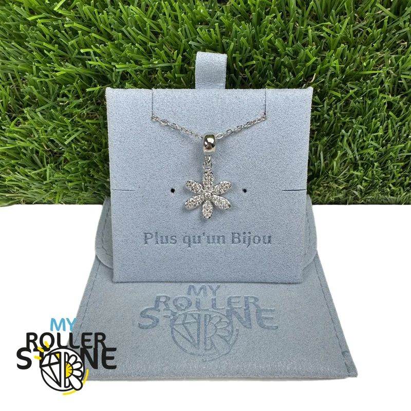 Messing-Blumenanhänger-Set mit mikropavé-gefassten Zirkonia (3 Farben)