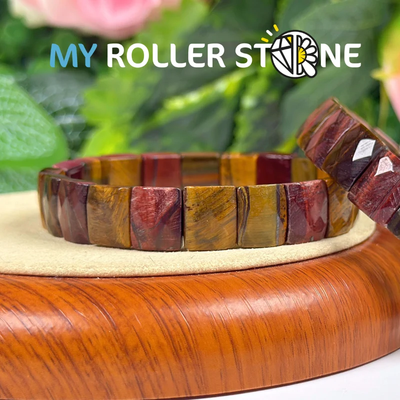 Armband mit Tigeraugenmuster