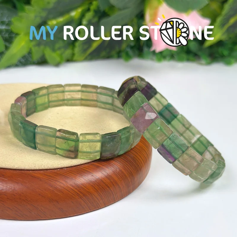 Regenbogen-Fluorit-Armband