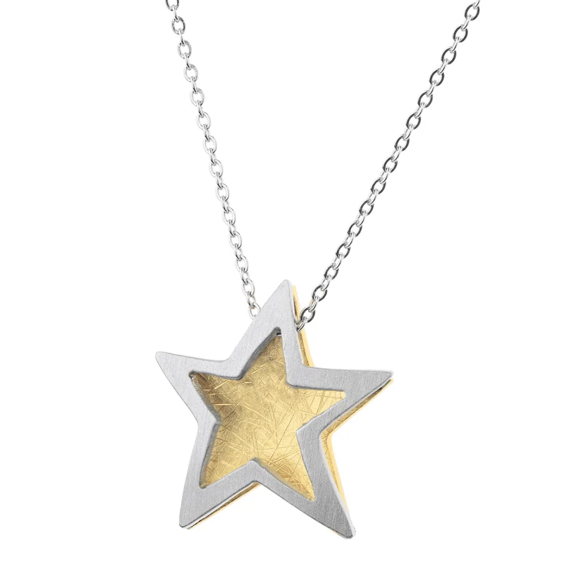 Edelstahl Collier vergoldet ERNSTES DESIGN K838