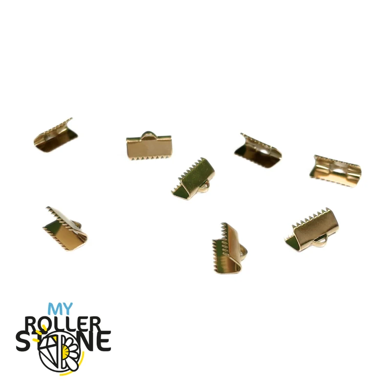 Vergoldete Crimp-Spitzen aus Edelstahl 304 (2 Größen)