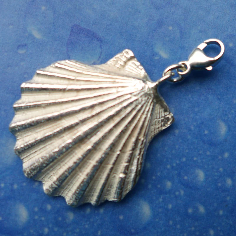 Pilgermuschel Anhänger Charms Silber