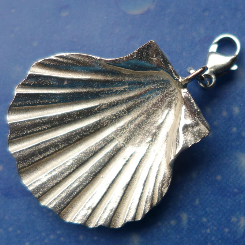 Pilgermuschel Anhänger Charms Silber