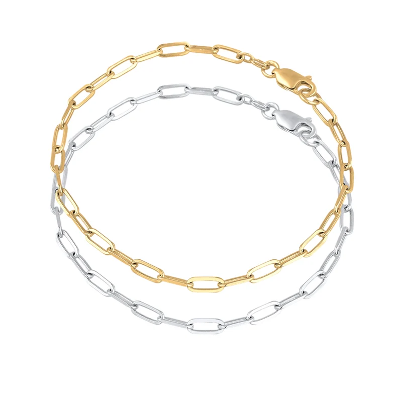 Glieder-Armband Set Bicolor