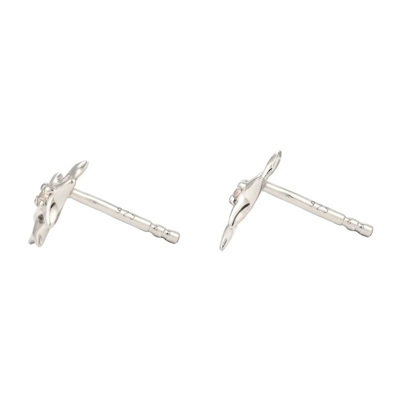 Ohrstecker Stern | Zirkonia (Weiß)