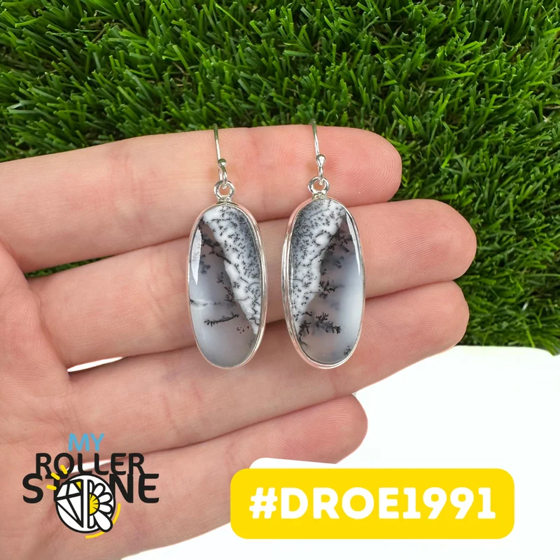 Dendritische Opal-Ohrringe #DROE1991