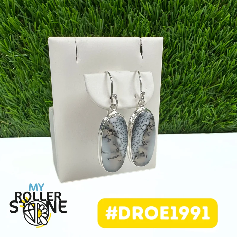 Dendritische Opal-Ohrringe #DROE1991