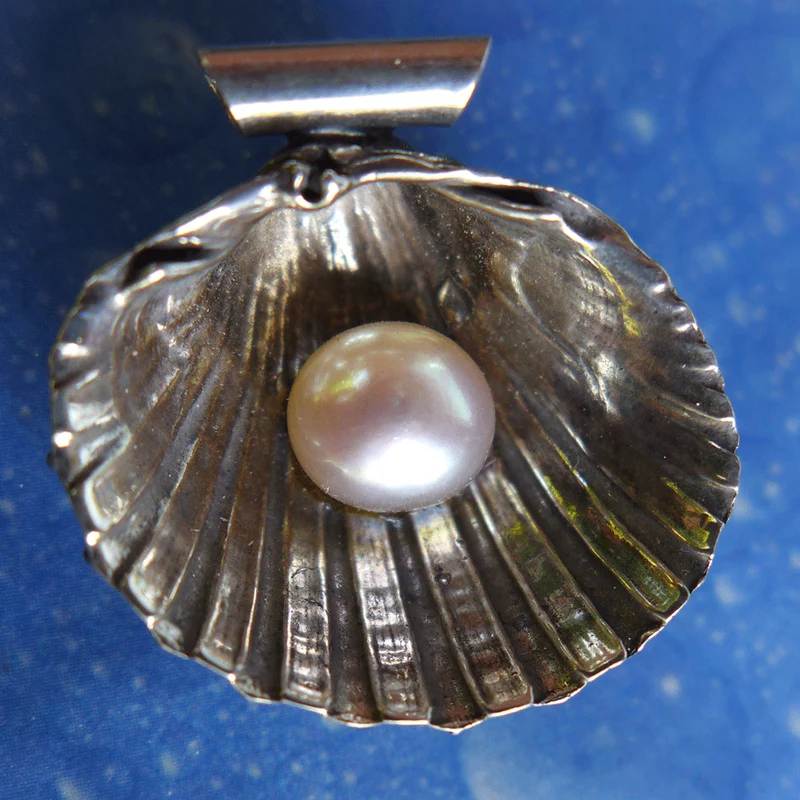 Perlenschmuck Herzmuschel Anhänger ger