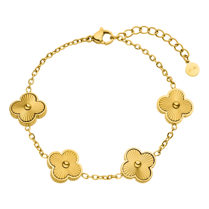 Golden Lucky Leaf Abbaddon Armband 14K Vergoldet