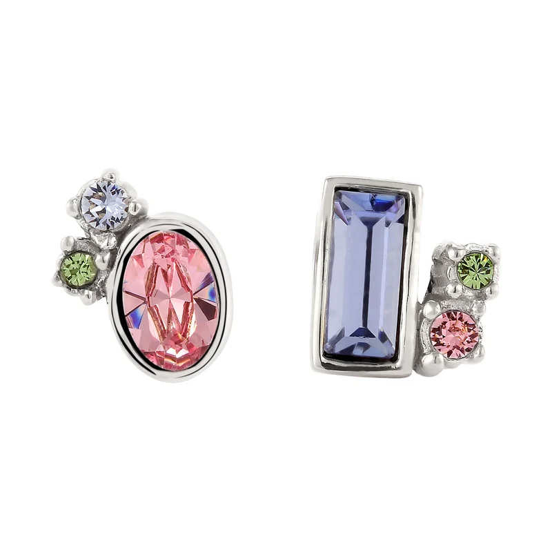 Ohrstecker | Mit Kristallen von Swarovski® (Rosa & Blau & Grün)