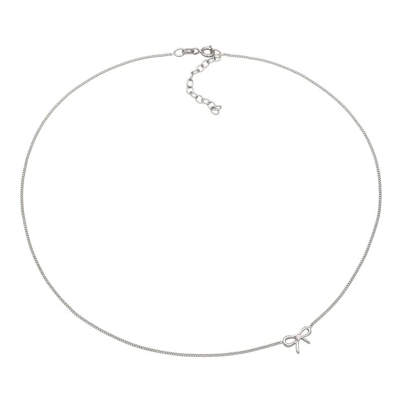 Choker Schleife | Zirkonia (Weiß)