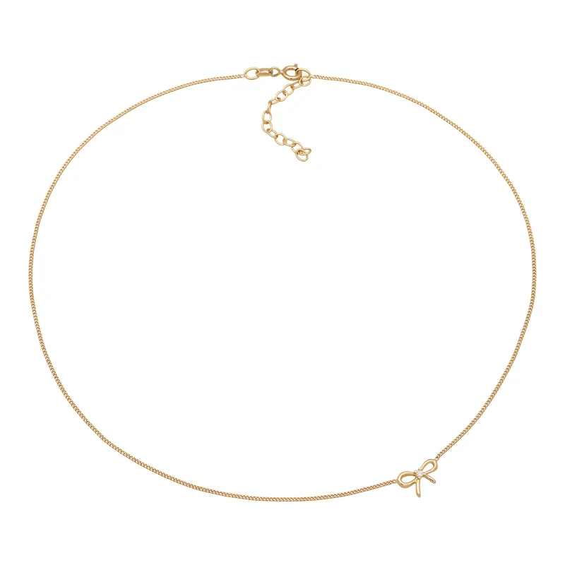 Choker Schleife | Zirkonia (Weiß)