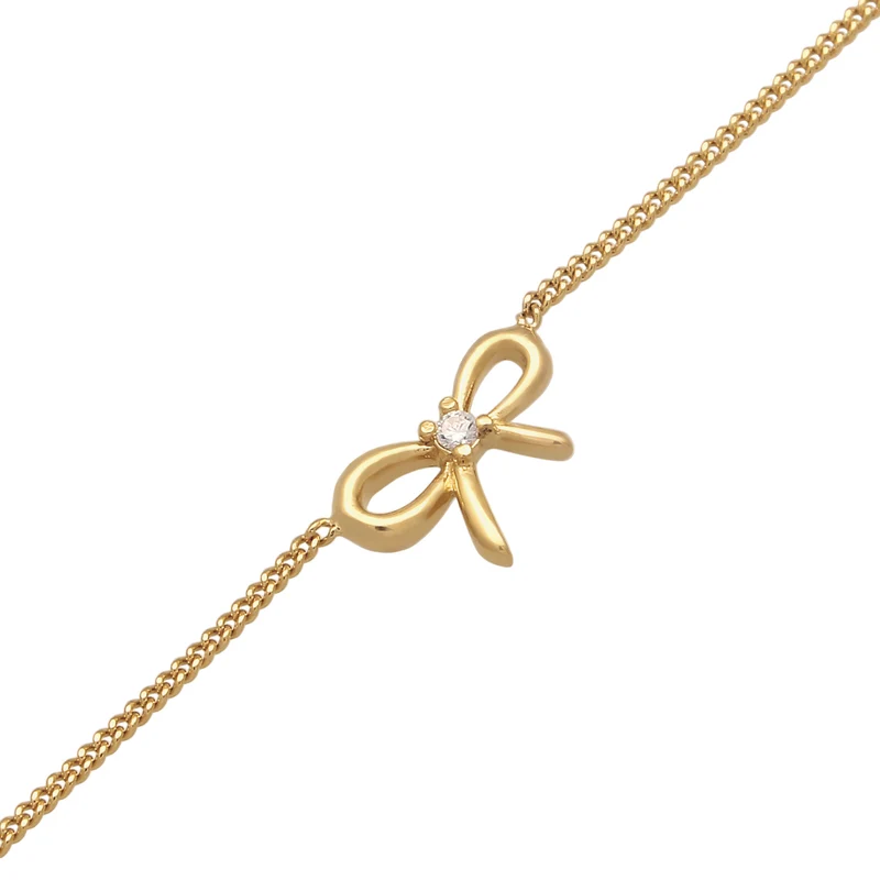 Choker Schleife | Zirkonia (Weiß)