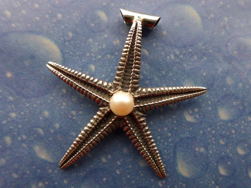 Perlen Schmuck Seestern Anhänger l
