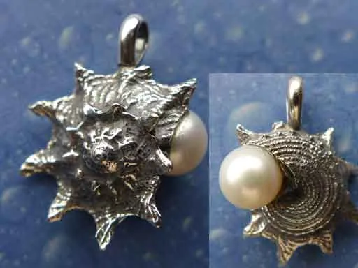 Perlen Schmuck Anhänger Sonnenschnecke