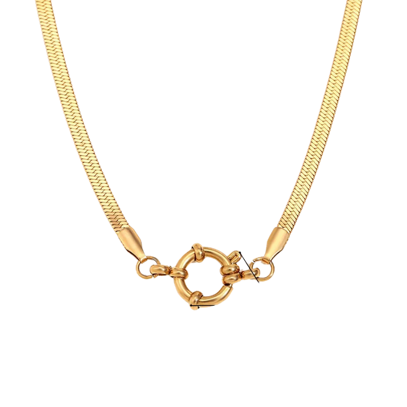Sleek Charm Kette 18K Vergoldet