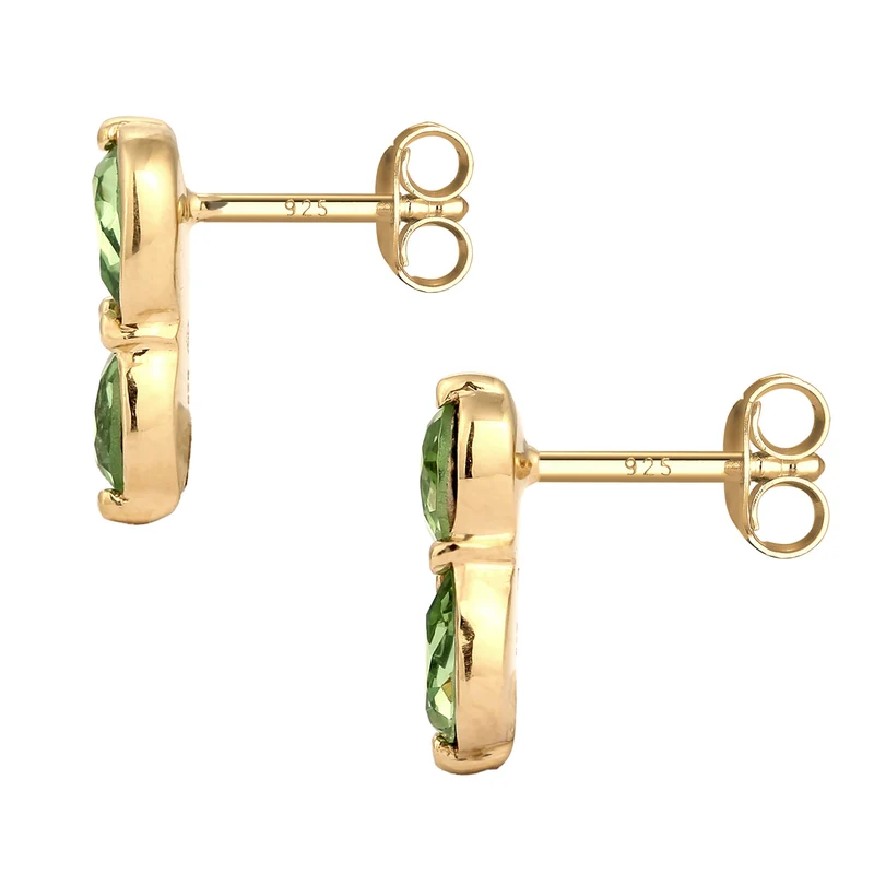Ohrstecker Tropfen | Mit Kristallen von Swarovski® (Hellgrün)